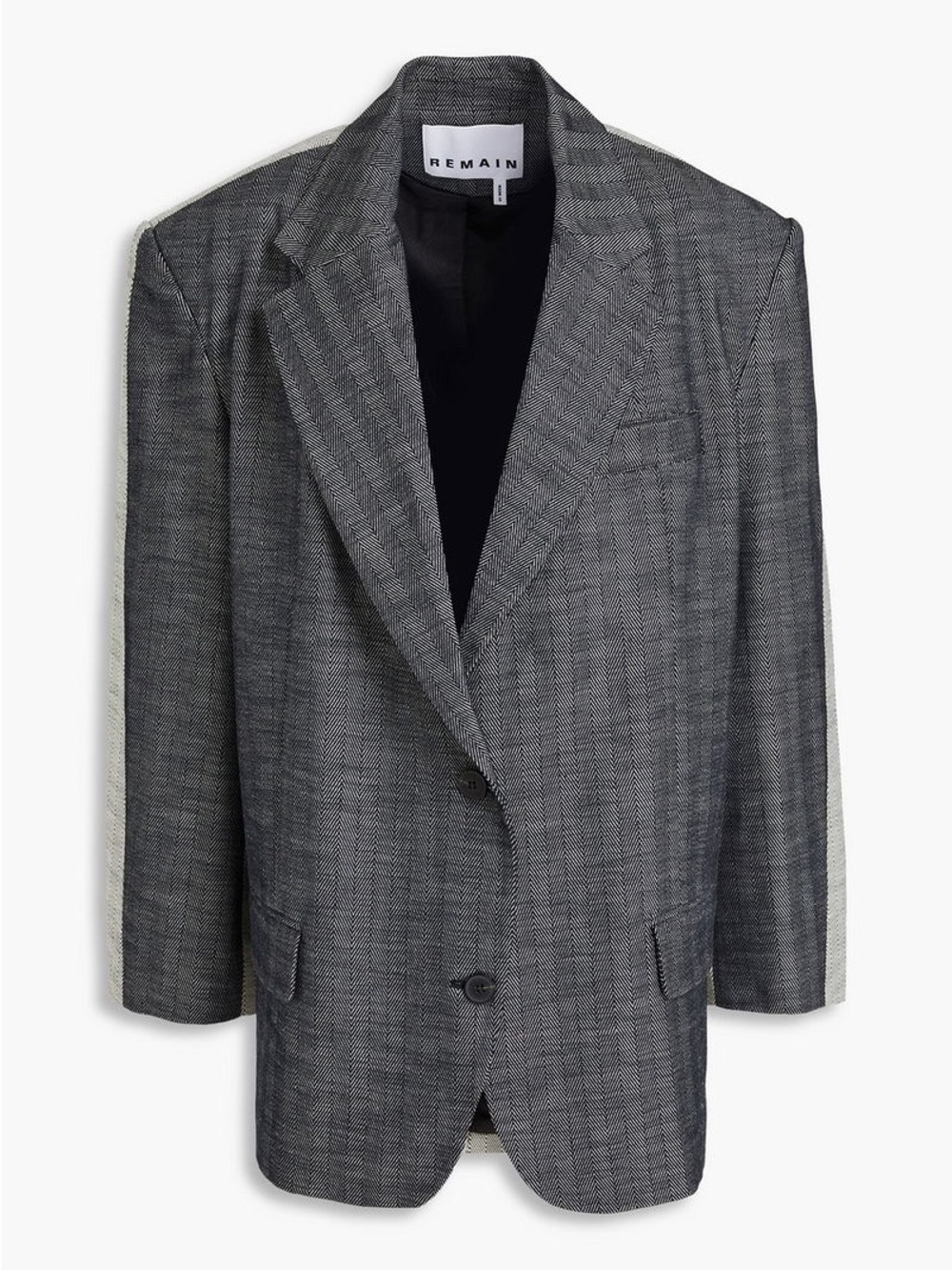 Remain Birger Christensen Oversized Two-Tone Herringbone Blazer power suit 4 - Picture 12 of 12